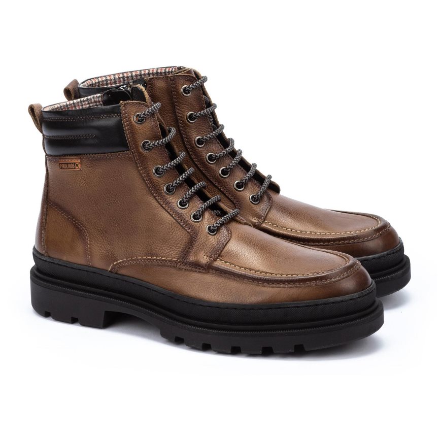 Men's Pikolinos OURENSE Ankle Boots Gold | NZ M3590QA